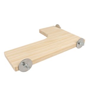 Duvo+ – Houten l-platform houtkleurig