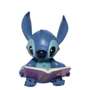 Stitch Reading a Book Figurine