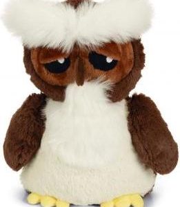 Beeztees Uil Sepp – Hondenspeelgoed – Pluche – Wit"Bruin – 30x20x12,5 cm