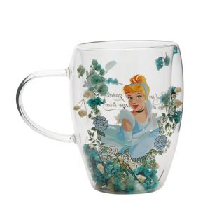 Dubbelwandig Theeglas Disney Prinses Cinderella