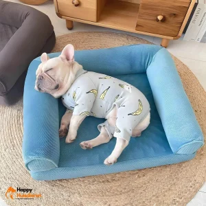 Hondenloungehoek | Verwijderbaar vierkant hondenbed voor ultiem comfort