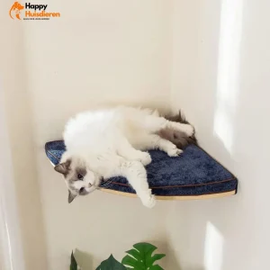 Kattentoren Aero | Compacte Wandset met Steps en Hangmat