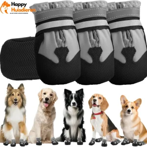 PawShield Set | Waterdichte Pootbeschermers voor Grote Honden met Antislip & Reflectie
