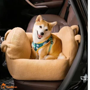 ReisGezellig Nest | Comfortabele Dikke Imitatie Lamswol Hondenautostoel Bed