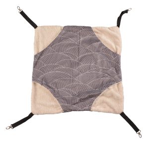 Duvo+ – Hangmat pluche grijs/wit