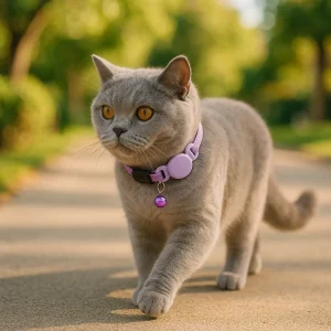 ReflectoTag Mand | Kattenhalsband met GPS AirTag Houder voor Veiligheid