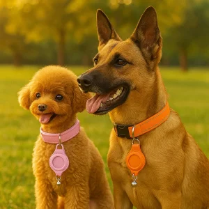 VeiligheidSmart Bandana | Reflecterende AirTag hondenhalsband voor ultieme veiligheid